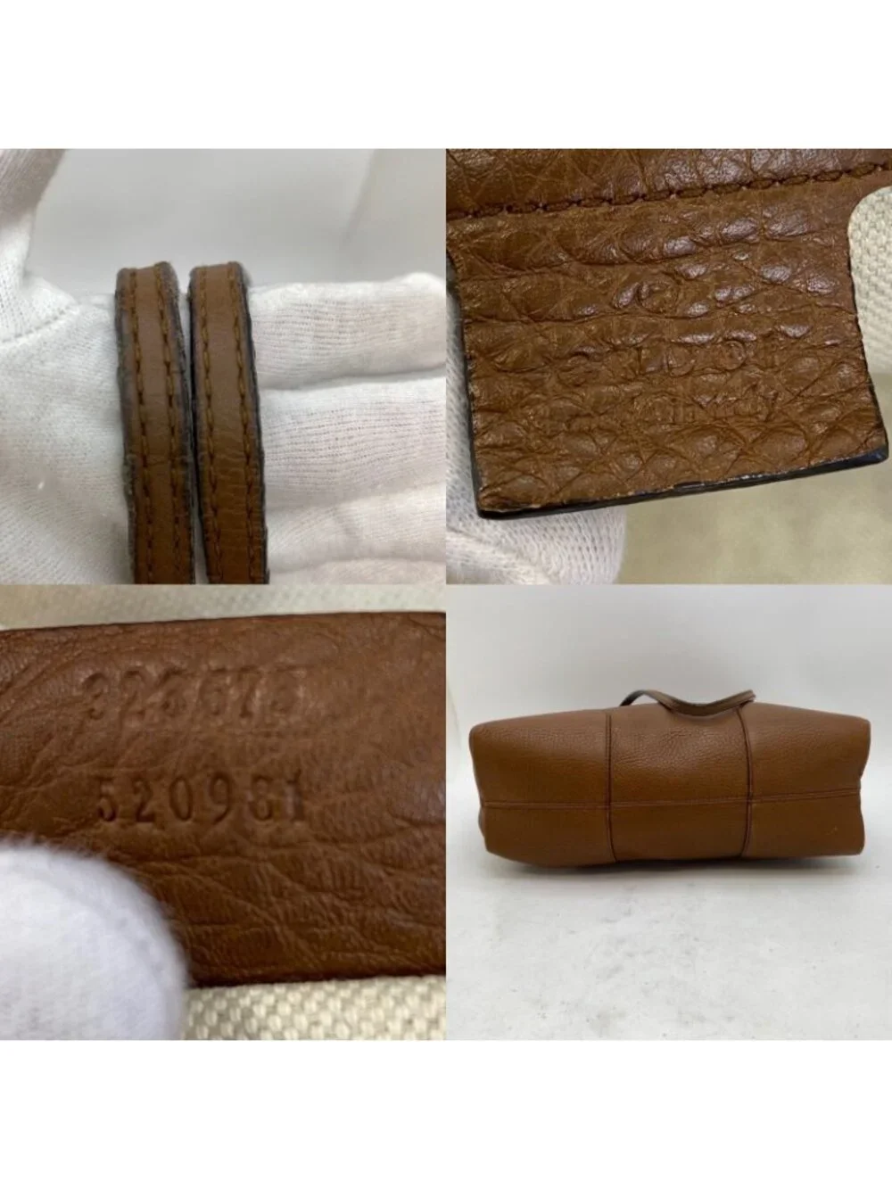 Gucci Handbag Leather Brown Travel Business - Picture 4 of 11